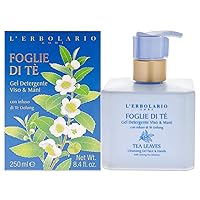 L'Erbolario Tea Leaves Shower Gel - Nourishes, Moisturizes And Protects The Skin - Refreshing Bath And Shower Foam Provides Gently Effective Cleansing - Softening And Toning Properties - 8.5 Oz
