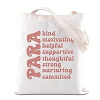 TGBJE Para Tote Bag Para Appreciation Gift Paraprofessional Handbag Teacher Aide Gift Teaching Assistant Shopping Bag