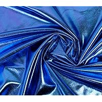 Spandex Fabric Metallic Royal Blue / 60