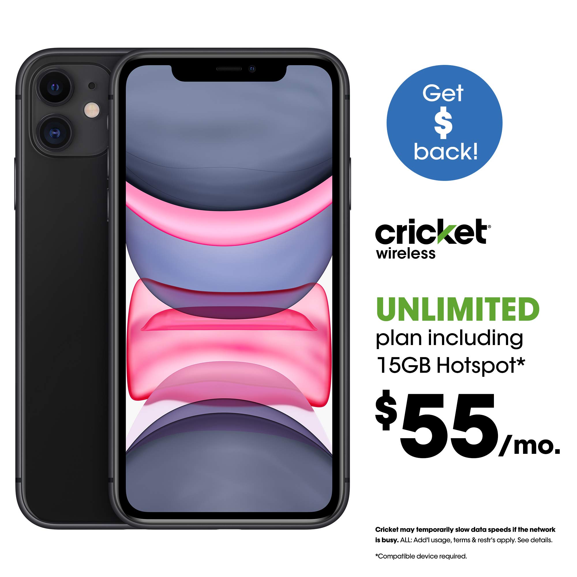 Apple iPhone 11 Pro [512GB, Space Gray] + Carrier Subscription [Cricket Wireless]