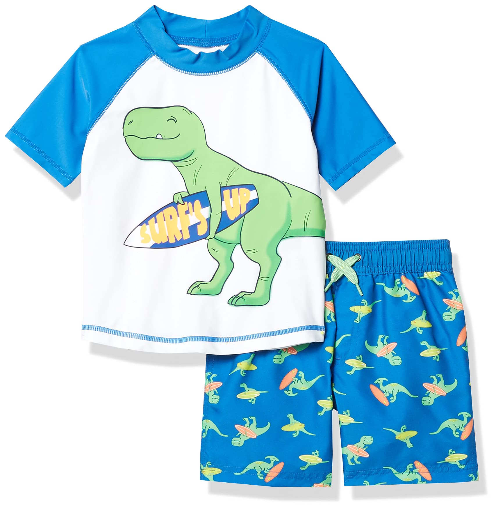 Simple Joys by Carter's Toddlers and Baby Boys' Swimsuit Trunk and Rashguard