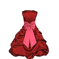 ekidsbridal Wedding Pageant Apple Red Flower Girl Dress Christmas Special Occasions 808t 16