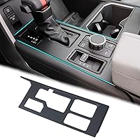JDMCAR Central Control Gear Shift Panel Trim Cover Compatible with 2022 2023 2024 Toyota Tundra/Sequoia Accessories, Gear Shift Control Anti-Scratch Panel Decorative Sticker -Matte Black