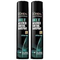 Advanced Hairstyle - Lock It - Weather Control Hairspray - Anti Frizz - Net Wt. 8.25 OZ (234 g) Per Can - Pack of 2 Cans