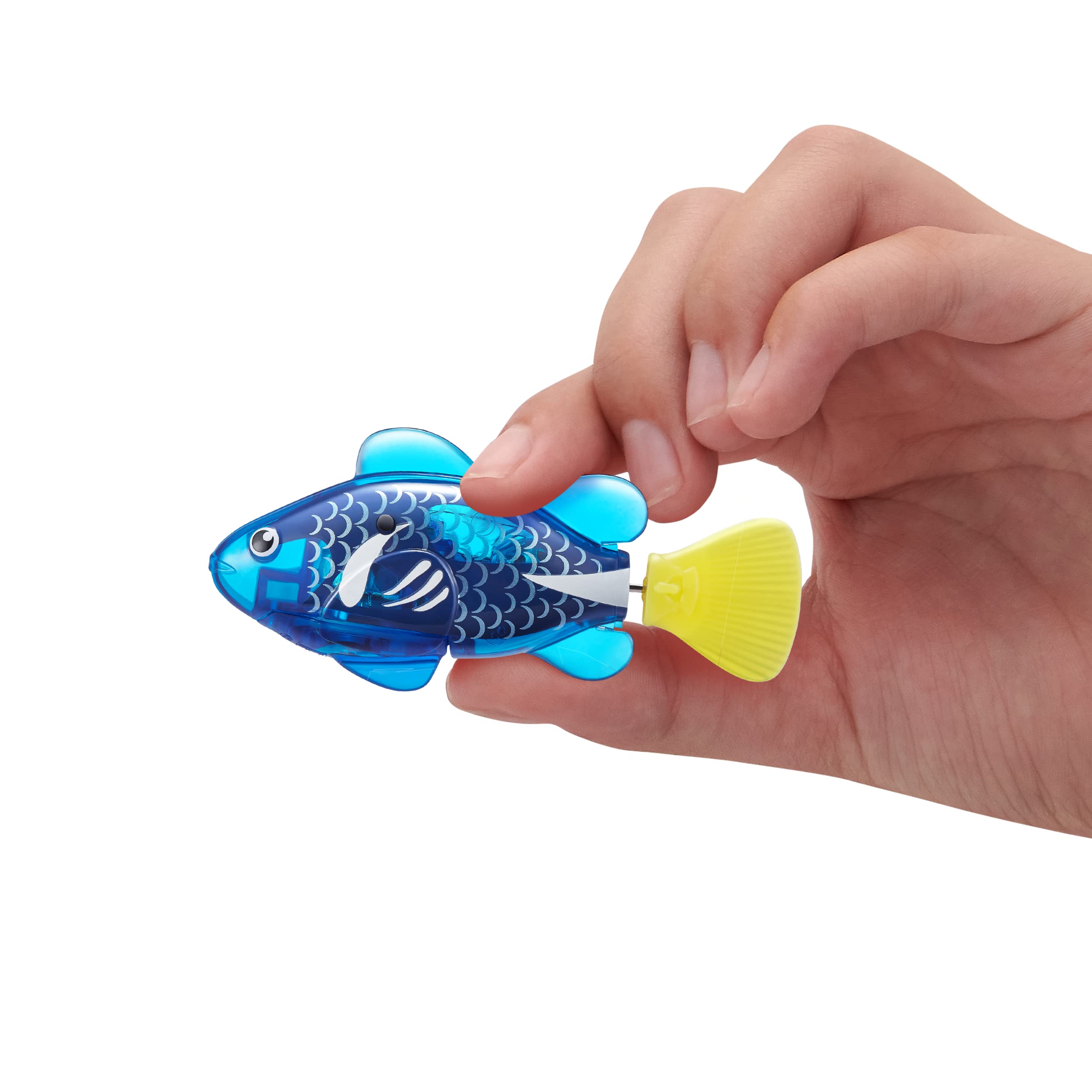 Robo Alive Robo Fish Robotic Swimming Fish (Blue + Red) by ZURU Water Activated, Changes Color, Comes with Batteries, Amazon Exclusive (2 Pack) Series 3