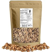 Roastery Coast Walnuts Bulk, 4 LB, No Shell, Halves and Pieces, Raw, Steam Pasteurized, Unsalted, Non-GMO, Gluten Free, Kosher, Just Walnuts