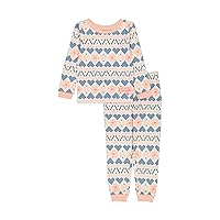 Lucky Brand Girls' 2-Piece Loose-fit Pajama Set, Soft & Cute for Kids
