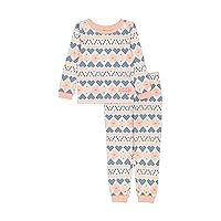 Lucky Brand Girls' 2-Piece Loose-fit Pajamas Set