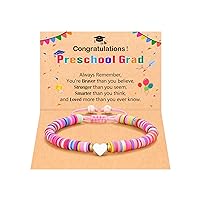 Kindergarten Preschool Graduation Gifts for Girls Class of 2024 Bracelet Kindergarten Pre K Graduation for Daughter Granddaughter Niece