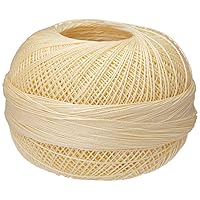 Handy Hands Lizbeth Premium Cotton Thread, Size 40, Golden Yellow Light