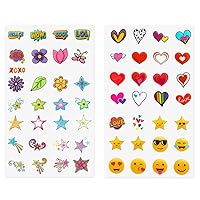 Zink 50+ Sticker Deluxe Set – Personalize & Decorate Your Kodak, Lifeprint, Polaroid, HP, Canon, Fujifilm Instant Cameras and Printers with Fun Shapes, Cute Emojis & Trendy Designs