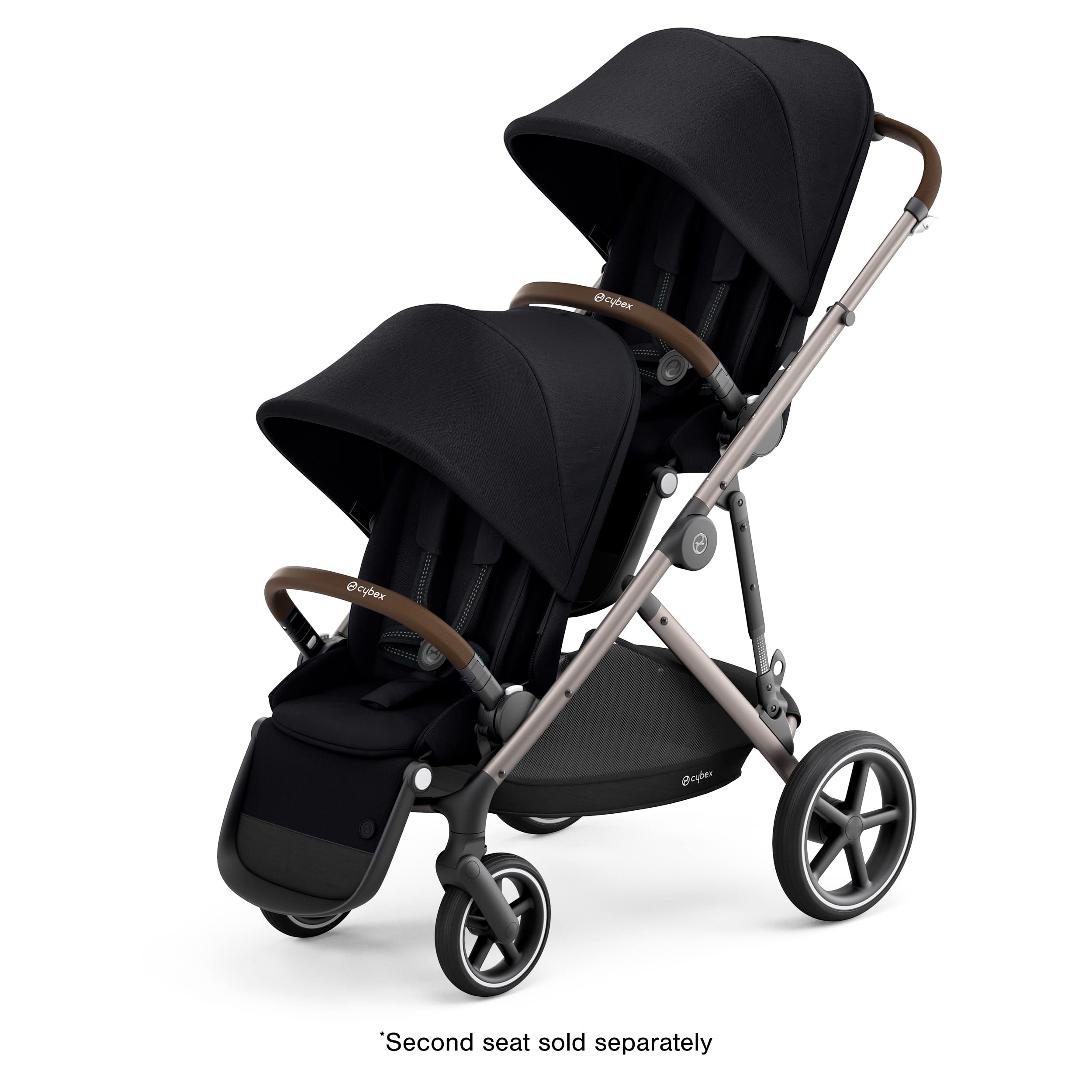 Gazelle S Stroller Modular Double Stroller for Infant and Toddler Includes Detachable Shopping Basket Over 20+ Configurations Folds Flat for Easy Storage