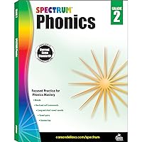 Spectrum Phonics Grade 2, Ages 7 to 8, Grade 2 Phonics Workbook, Blends, Consonants, Vowel Sounds and Pairs, Letters, Words, and Sentence Writing Practice - 160 Pages Spectrum Phonics Grade 2, Ages 7 to 8, Grade 2 Phonics Workbook, Blends, Consonants, Vowel Sounds and Pairs, Letters, Words, and Sentence Writing Practice - 160 Pages Paperback