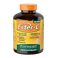American Health Product Ester C 1000mg with Citrus Bioflavonoids, Tablet 180 Count