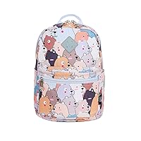 COTS Kids Backpack, Lightweight Preschool Backpack Water Resistant Classical Casual Daypack Cute Cartoon School Bookbag for Toddlers Boys Girls (Bear)