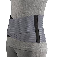 OTC Lower Back Select Series Lumbosacral Support for Women, Grey, Large