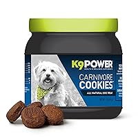 K9 Power - Carnivore Cookies 1lb, All Natural & Healthy Dog Treats, Real Chicken, Soft Cookies for Training, Supports Joint, Skin, and Coat Health, Made in The USA