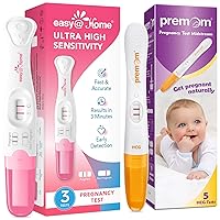 Easy@Home Pregnancy Test Sticks 3 Pack + Premom Premom Pregnancy Test Stick 5 Pack