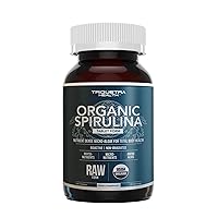 Organic Spirulina Tablets (360 Tablets) - Made with Parry® Spirulina, The Best Spirulina in The World, Highest Nutrient Density - Non-Irradiated, 3 Organic Certifications (90 Servings)