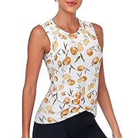LURANEE Women's Workout Athletic Tank Tops Quick Dry Sun Protection Yoga Gym Crop Sleeveless Shirts