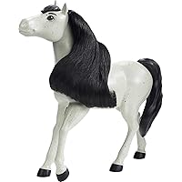 Mattel Spirit Untamed Herd Horse (8-in/20.32), Moving Head, Long Mane, Playful Stance & Beautiful Color, Great Gift for Horse Fans Ages 3 Years Old & Up