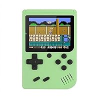 Retro Portable Mini Handheld Video Game Console 8 Bit 3.0 Inch Color LCD Kids Color Game Player Built in 500 Games Support TV Connection(Green)