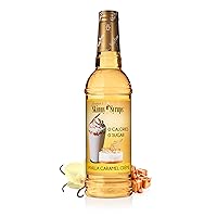 Jordan's Skinny Syrups Sugar Free Coffee Syrup, Vanilla Caramel Creme Flavor Drink Mix, Zero Calorie Flavoring for Chai Latte, Protein Shake, Food & More, Keto Friendly, 25.4 Fl Oz (Pack of 1)