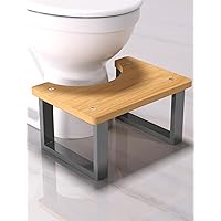 Ergonomic Bathroom Toilet Stool for Healthier Bowel Movements -Easy-to-Use Poop Stool Improves Digestion and Reduces Constipation Comfort Suitable for Adults & Kids Compatible for squatty Potty(Black)