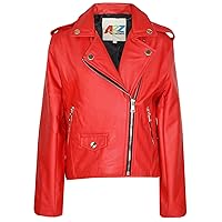 PU Leather Jacket Waterproof Red Coat For Girls Age 5-13 Years