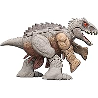 Mattel Jurassic World Kentrosaurus to Indominus Rex Dinosaur Transforming Toy, 11 Step Double Danger 2 in 1 Toy, Fierce Changers