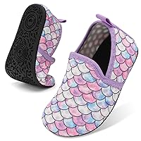 Lefflow Toddler Water Shoes Kids Quick Dry Beach Swim Socks Shoes Baby Non Slip House Slippers