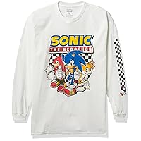 Sega Boys Hedgehog Long Sleeve Tee-Sonic, Tails, Knuckles