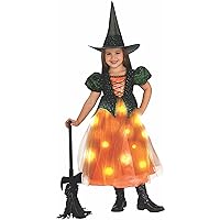 Rubie's Child's Twinkle Witch Costume with Fiber Optic Skirt