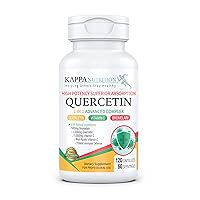 KAPPA NUTRITION Quercetin 1,000mg, Bromelain 500mg and Vitamin C 1,000mg, (120 Capsules), 3 in 1 from Bioflavonoids, Supports Immune, Cardiovascular & Respiratory Health, Seasonal Allergy Relief.