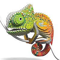 Eugy Chameleon 3D Puzzle, 31 Piece Eco-Friendly Educational Toy Puzzles for Boys, Girls & Kids Ages 6+