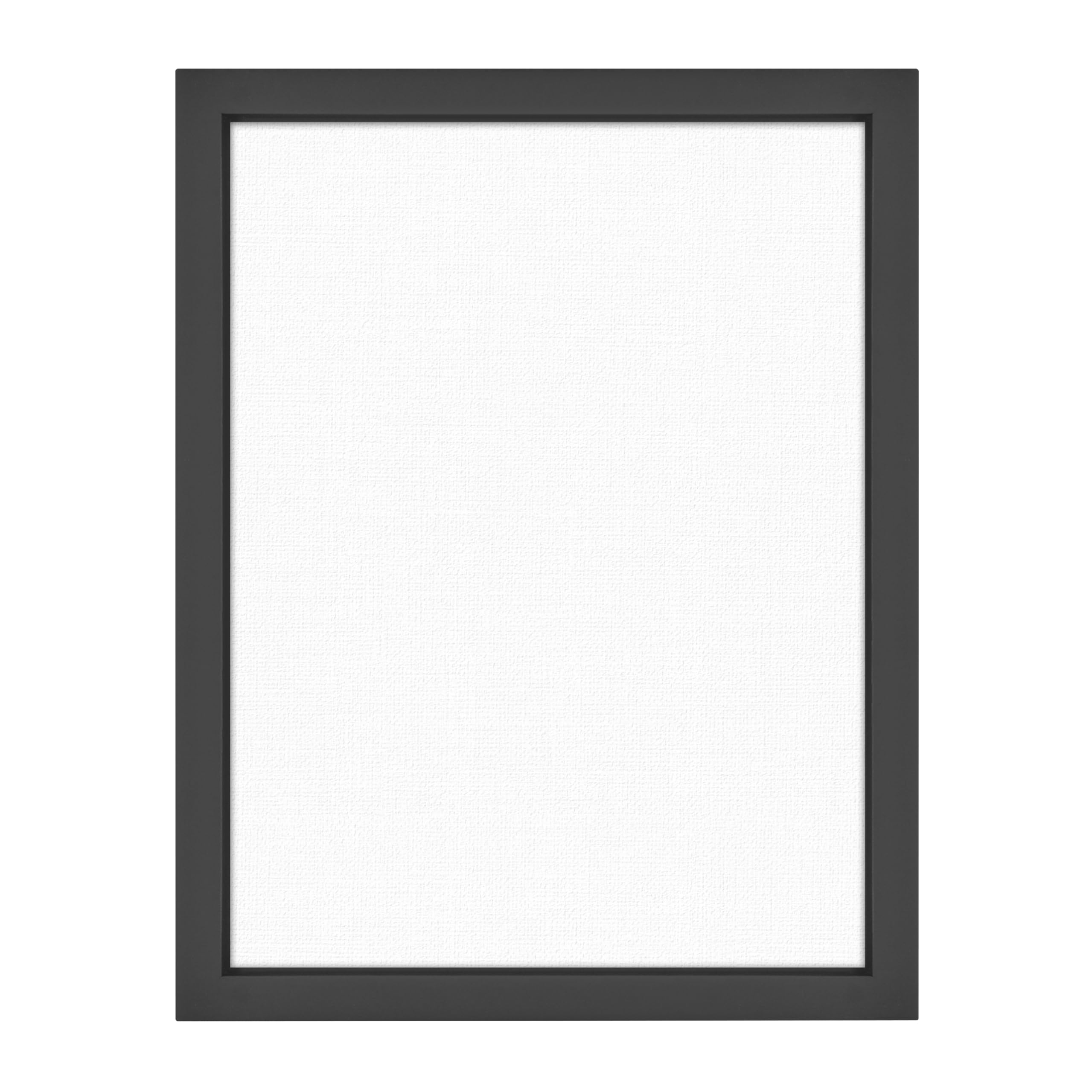 MCS Floating Frame with Canvas Included, Art Frames for Canvas Paintings with Adhesive Fasteners and Hanging Hardware, Black, 9 x 12 Inch