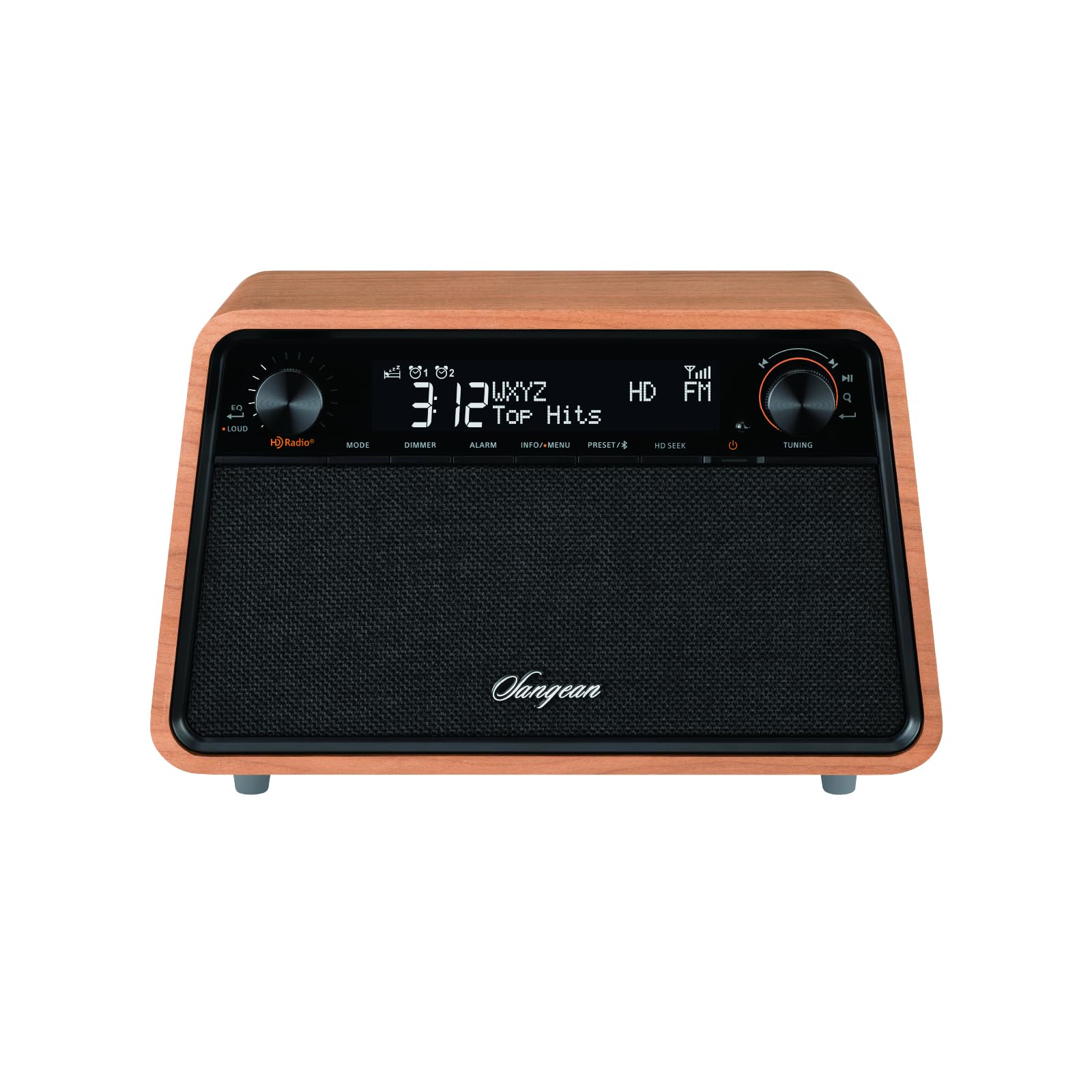 Sangean HDR-19 HD Radio/AM/FM-RDS/Bluetooth/AUX Premium Wooden Cabinet Radio