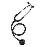 Stethoscope - Classic Dual Head - for Doctors, Nurses, Med Students, Professional Pediatric, Medical, Cardiology, Home Use - Extra Diaphragm, 4 Eartips, Accessory Case, Name Tag - 29.5 inch