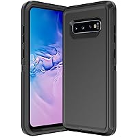for Samsung Galaxy S10 Case, Shockproof Dropproof Galaxy S10 Case, Heavy Duty Protective for Samsung S10 Case 6.1 Inch (Black)