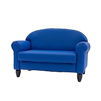Children's Factory As We Grow Toddler Sofa, Blue, CF805-197, Flexible Seating for Daycare or Preschool, Kids Reading Couch, Playroom Furniture