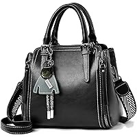 NICOLE&DORIS Women's Shoulder Bag, Cross-body Stylish Handbag, Shoulder Belt x 2, Charms, Bag, Small, PU Leather, Large Capacity, Lightweight, Commuter Bag, Gift, Brand Popular