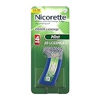 Nicorette 4 mg Mini Nicotine Lozenges to Quit Smoking - Mint Flavored Stop Smoking Aid, 20 Count