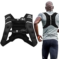Aduro Sport Weighted Vest Workout Equipment, 4lbs/6lbs/12lbs/20lbs/25lbs/30lbs Body Weight Vest for Men, Women, Kids