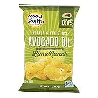 Kettle Potato Chips, Avocado Oil Chilean Lime, 5 Ounce (Pack of 12)