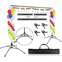 Heavy Duty Backdrop Stand, 6.5 x 10ft Adjustable Photo Backdrop Stand for Parties, Back Drop Banner Stand Support System Kit for Photoshoot, Portrait, Studio Photography, Baby Shower