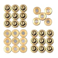 Petutu 32 Pack Brass Misting Nozzles For Outdoor Cooling System, 0.012” Orifice (0.3 mm) 10/24 UNC