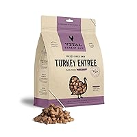Vital Essentials Freeze Dried Raw Dog Food, Turkey Mini Nibs Entree, 25 oz