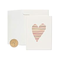 Papyrus Blank Romantic Card, Anniversary, Friendship (Heart)