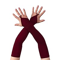 Women's Spandex Costume Long Gloves 19