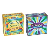 You'll Never Guess + Wordplay = Fun Board Games for Adults and Game Night Bundle